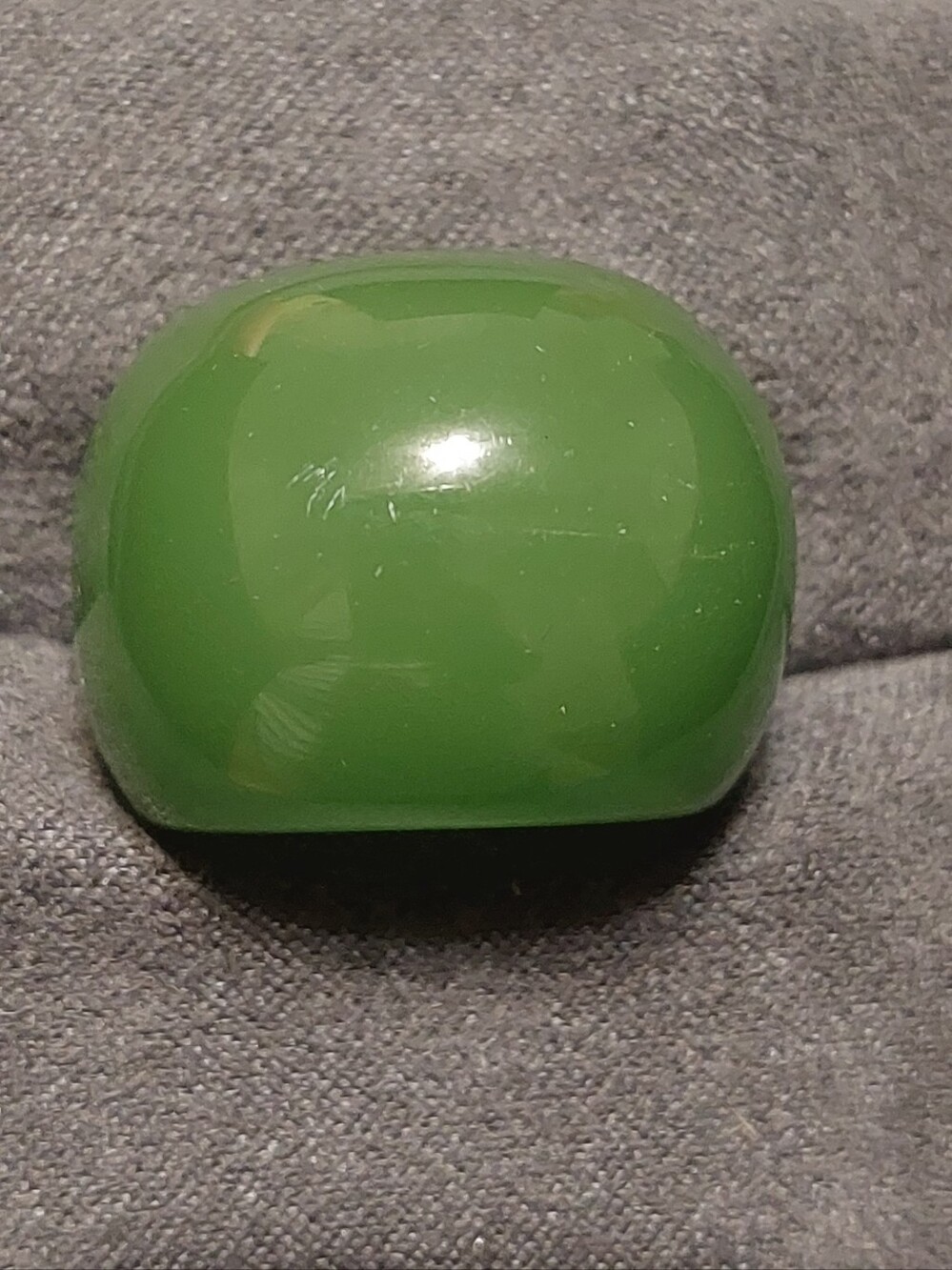 Vintage Costume Jade Color Dome Ring